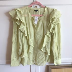 Ann Taylor Size L. Peasant Blouse.
